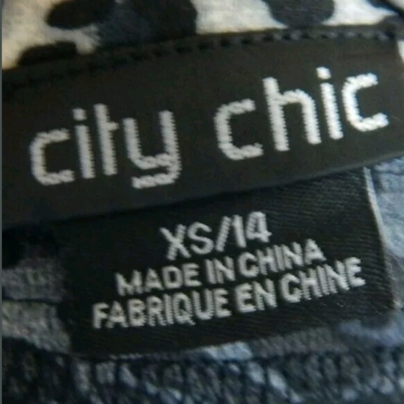 City Chic Leopard Trim Sweater - Picture 3 of 4